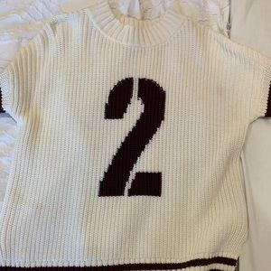 Cream Oversized Hollister Sweater